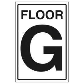 V Safety Floor G 150 x 200mm - 2mm Rigid Plastic Safety Sign