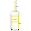 Tow Dolly Basket Straps with Flat Hook-2 Pack,Car Wheel Strap