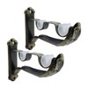 Tsnamay 2Pcs Double Curtain Rod Brackets Holders,1 Inch Retro Wall