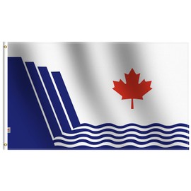 Canadian Ontario City Scarborough Flag 3x5Ft New, 100D Polyester for Moderate-Outdoor&Indoor, 36x60inch Canada Scarborough Toronto Ontario Banner House Decoration Yard Gift