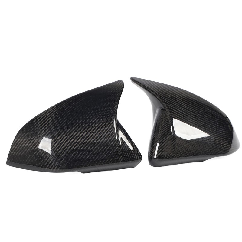 1 Pair Side Mirror Cap Cover Standard Carbon Fiber Glossy