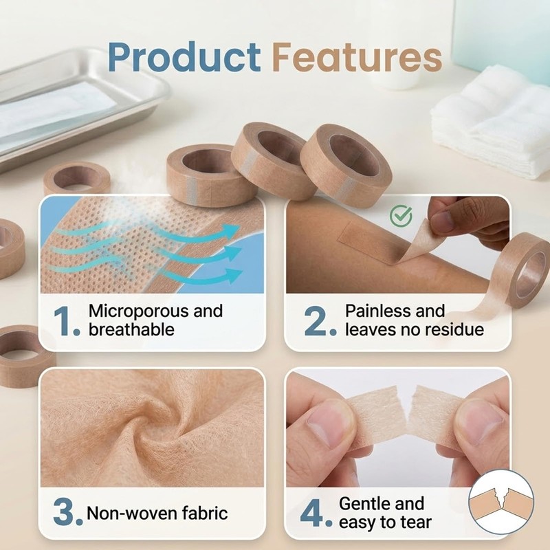 8 Rolls Nose Tape for Rhinoplasty, 0.5 in x 10