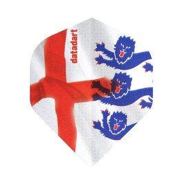 Datadart CMF 24 England 3 lions standard shape dart flights 5 sets