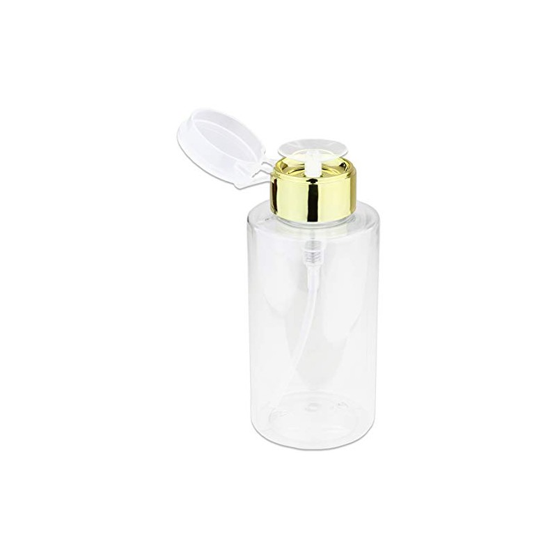 10oz Gold Push-Down Dispenser Bottle - 1 Bottle - Empty