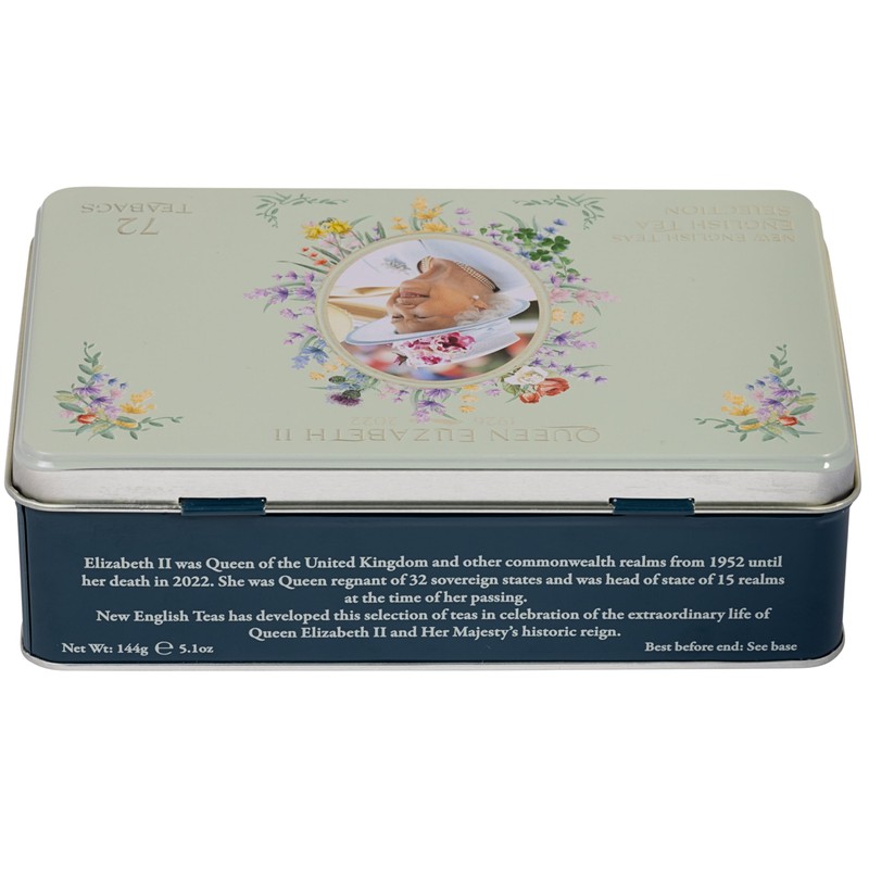 New English Teas Queen Elizabeth II Commemorative Tea Tin with