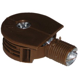 Brown Quickloc Flanged Fasteners for Face 25mm Boring Furniture Connectors (Set of 4) for Sauder/Titus