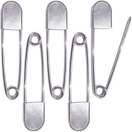 BEADNOVA - Alfileres de seguridad grandes de 5 pulgadas para ropa, grande, pesados, gigantes, para costura, acolchado, mantas, tapicería, lavandería y manualidades (13 cm, 5 unidades)