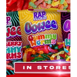 RAP SNACKS CANDY 6 Pack. Bears, Worms, Gumballs, Sour Faces, Puzzle, Dummys