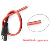 DGZZI 2PCS 14AWG Extension Cable - 30CM SAE Single Plug