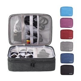 LTLSZRN Cable Organiser Bag, Cable Organiser Travel, Travel Electronic Bag, Electronics Accessories Organiser, Cable Bag Organiser, Charging Cable Organiser, Travel Organiser, Charging Cable Bag (3