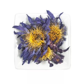 Unbranded Blue Lotus Flower Tea Starter Pack Whole Flowers, Crushed, Strainer + More