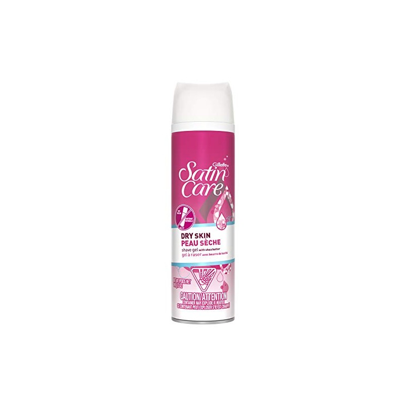 Gillette Satin Care Dry Skin Shaving Gel, 7 oz