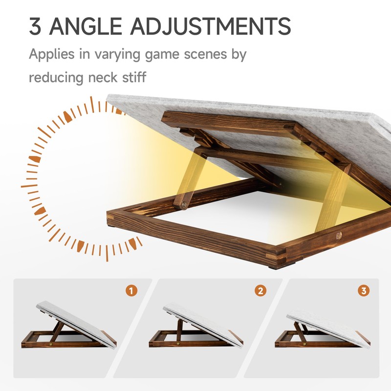 Tektalk Foldable Jigsaw Puzzle Board with 3 Angle Adjustable Bracket/Stand,