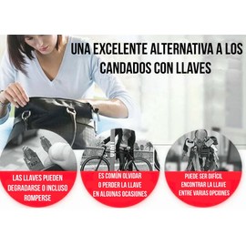 Candado Cadena Reforzado Alta Seguridad Para Bici O Moto