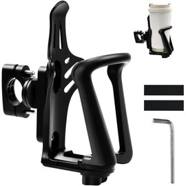 OLRWSLG Bike Water Bottle Holder, Fit 2.16-2.95 inch Diameter Bottle Adjustable Bicycle Cup Holder Motorcycle Cup Holders Universal Bike Cup Holders Rack Bicycle Drink Cage with Screw Tool for Bicycle