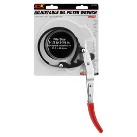 Performance Tool W186C 2-1/2" to 3-7/8" Deluxe Adjustable Filter Wrench | Durable & Hand Oil Filter Removal Tool |