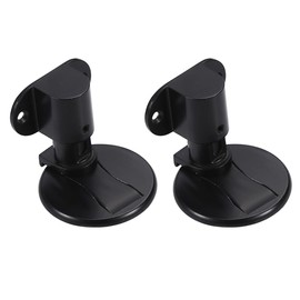 2 Pcs Magnetic Door Stopper, Metal Door Holder Catch Adjustable Floor-Mount Doorstop for Bedroom, Living Room and Kitchen (Black)