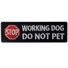 Service Dog Working Do Not Pet Warning Vests/Harnesses Patch Embroidered
