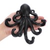 Sumnacon 6 Inch Cast Iron Octopus Coat Hook - Rustic