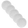 Vent Systems 4'' Inch White Pack of 5 Soffit Vent