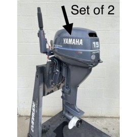 Yamaha Logo 12” Sticker (set Of 2) Boat Motor Outboard Engine Replacement Decals