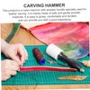 TEHAUX Diy Leather Craft Carving Hammer Nylon Hammer Handle for