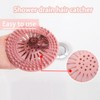 5 Pack Hair Catcher Durable Silicone Hair Stopper Shower Drain