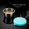 AiFunT 6pcs 2.4 Oz 40ml mini Stainless Steel Condiment Containers