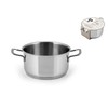 H&H Casseruola Inox Elodie Fondo A Induzione 2 Manici 14