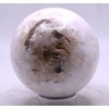 72mm 390g White Scolecite Sprays Cluster Carved into Sphere Polished