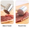 VIVIIHOO Meat Tenderiser Stainless Steel – Slicer & Meat Hammer,