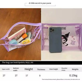 Sanrio Kuromi transparent storage bag