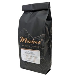 Mitalena Artisan Coffee, Premium Blend, Ground, Medium Roast, 12 Ounce Bag (1 Bag)