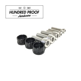 HUNDRED PROOF HARDWARE B16a B18c B20 Distributor Bolt Kit Honda Acura [Black]