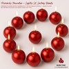 Biedermann & Sons Red Ball Candles – Decorative Metallic Novelty