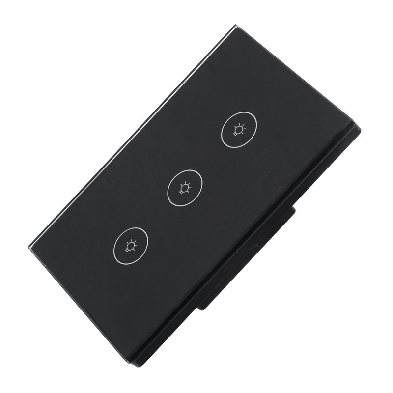 3 Gang Smart WiFi Light Switch Panel Touchable Wireless APP