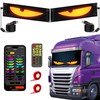 Sooguard 2PCS LED Eyes for Car Windshield, 23.6x4.72in Devil Eyes