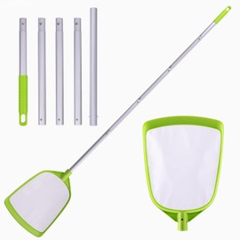 Sepetrel Pool Skimmer Net- Total Length 72 inches Ultral Fine Mesh Rake with Pole,Accessories for Cleaning Inground/Above Ground Swimming Pool, Pond,Spa and Hot Tub Leaf Debris