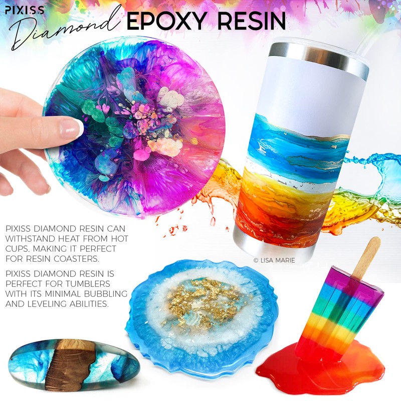 Pixiss Epoxy Resin Kit 2 Gallon – Crystal Clear Art