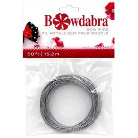 Darice Bowdabra Bow Wire, 50', Silver