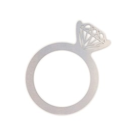 Metal Wall Art, Metal Sign Diamond Wedding Ring, Wall Art, Home Decor, Wall Hanging, Ready to Paint