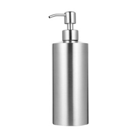 Cabilock 550ml Stainless Steel Soap Dispenser Empty Bottles Metal Refillable Soap Dispenser Shampoo Bottle for Liquids Skincare Lotion Cosmetic Shampoo Storage Pump Bottle