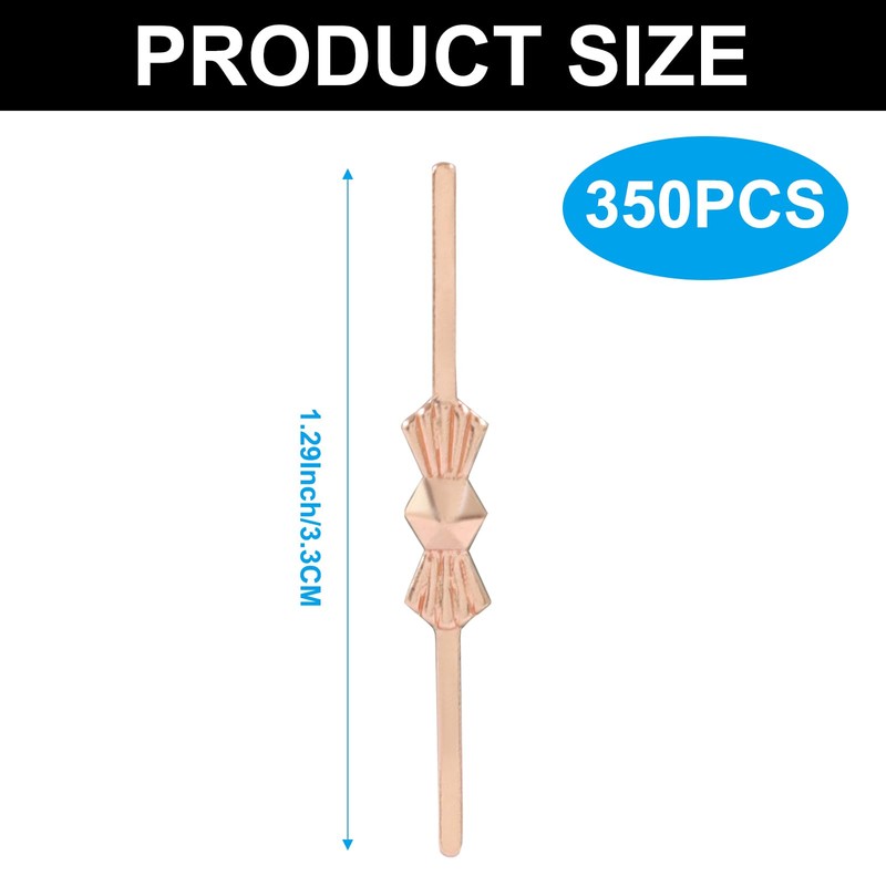 Chandelier Connectors Clips Pins, 33mm, Rose Gold