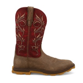 Twisted X Women's 10" UltraLite X Boot, Wide Square Toe with UltraLite X, Black, 6 B