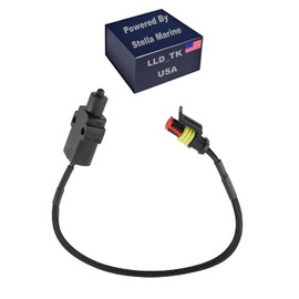 LLD TK Neutral Switch Neutral Start Safety Switch for Johnson Evinrude OMC BRP Outboard 586780 587356, Black, Push Button, Manual, Normally Open