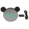 Mirror Alarm Clock 2 Level Brightness Adjustment Ear Design LED