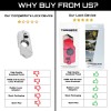 ToolWRX Motorcycle Lock Heavy Duty Anti Theft for Scooter &
