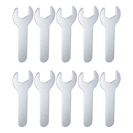 sourcing map 10pcs Small Wrench Open End Wrench 18x92x2mm Metric U-Shaped Single Open Ended Spanner Super Thin Small Flat Head Galvanizing Wrench for Automotive Repair Furniture Assembly