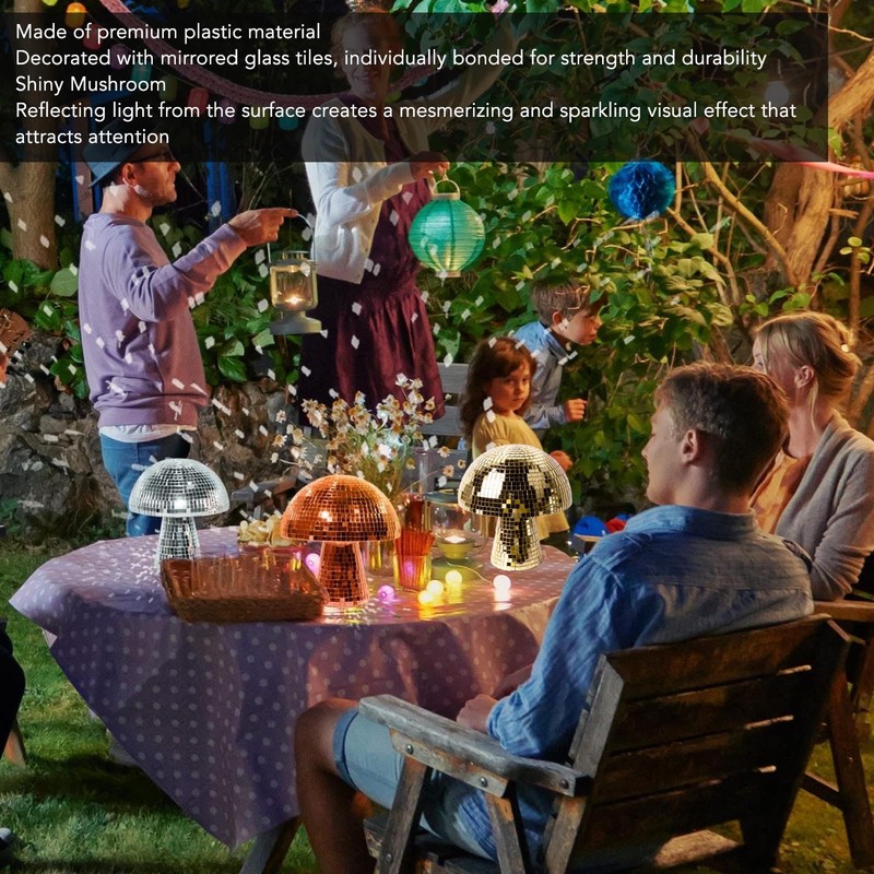 Mushroom Disco Ball, Stunning Visual Effects, High Quality Plastic, Colourful