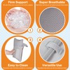 Head Support Pillow with 3 Side Pillows,Wheelchair Headrest, Adjustable Neck